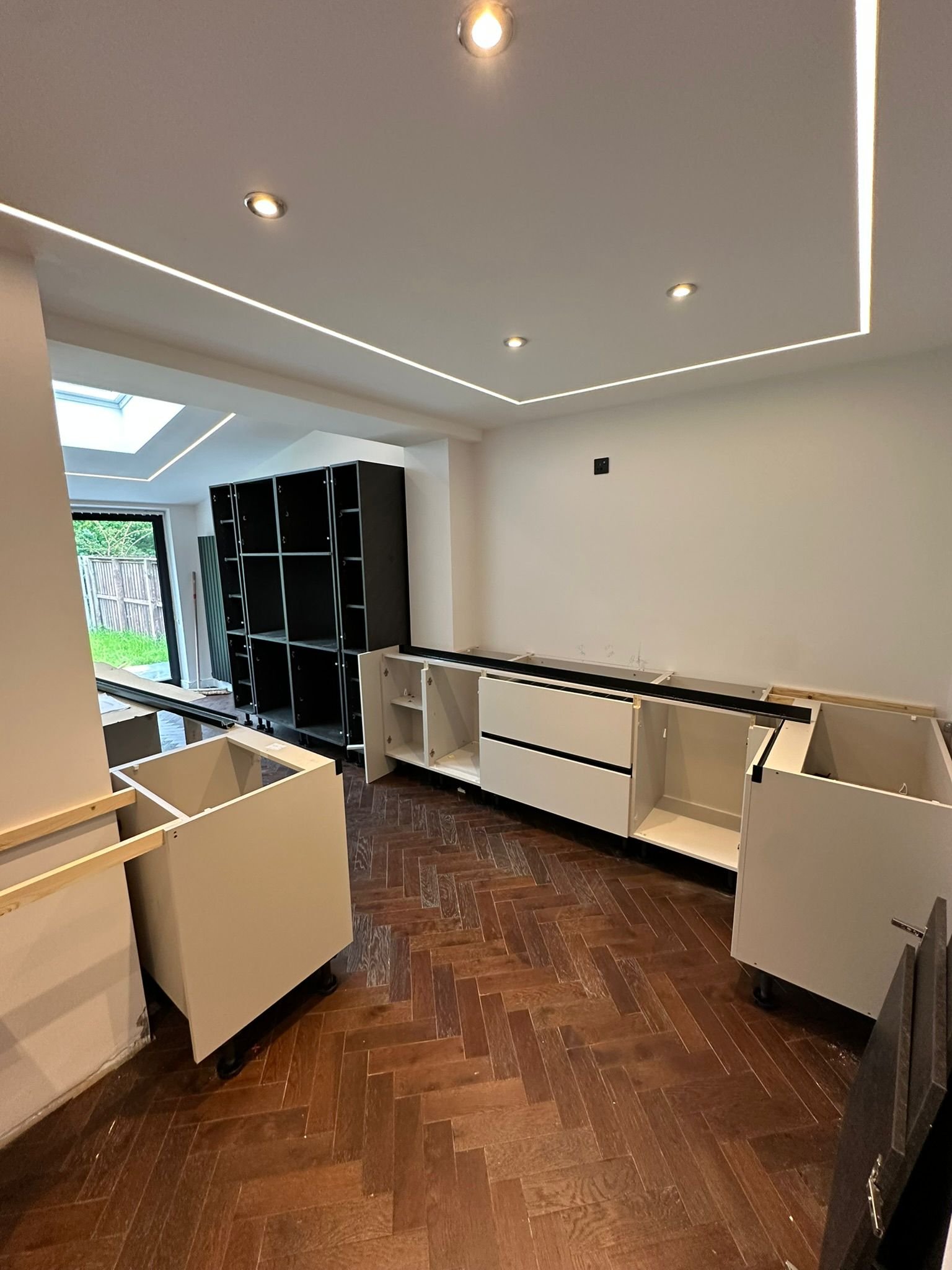 Kitchen installation in progress by Rena Interiors